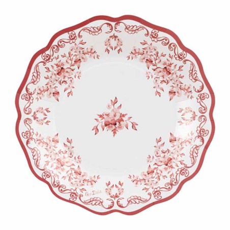 Piatto di Carta 21cm "Red Pottery" 8pz Red Pottery