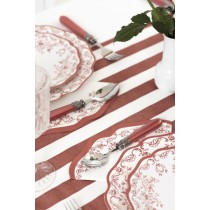 Tovagliolo di Carta Ø33cm Smerlato "Red Pottery" 16pz Red Pottery