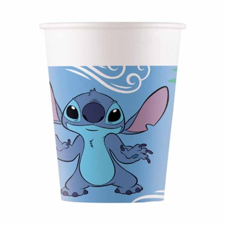 Bicchiere di Carta 200ml con Stitch & Angel 8pz Stitch & Angel