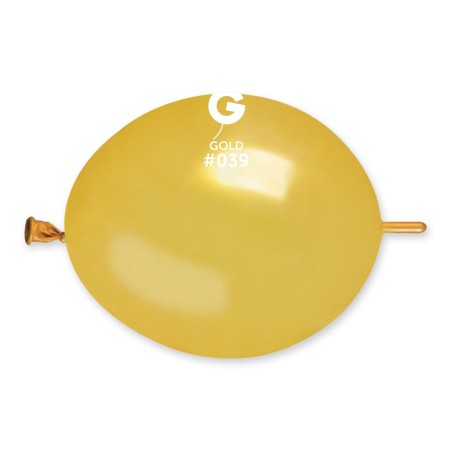 Palloncino in Lattice 6” GLM6 Oro Metallizzato "Gold 039" 100pz Gemar Metallic Link 6" GLM6