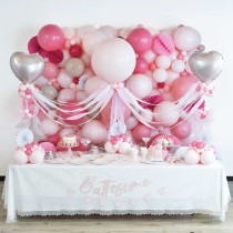 Rosoni Decorativi in Carta Mix Rosa 3pz Rosoni