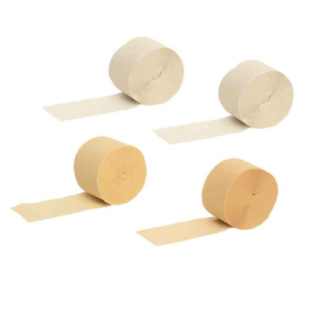 Rotolo in Carta Crespa Mix Avorio 25mt x 4pz Rotoli Carta Crespa
