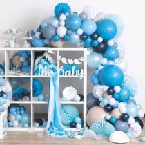 Sfera 3D in Carta Nido d'Ape Mix Azzurro 3pz Decorazioni Nido d'Ape