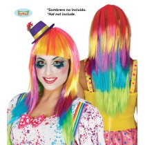 Parrucca Arcobaleno Capelli Lunghi con Frangia "Pride" Pride