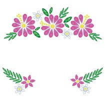 Gioielli Adesivi 3D con Pietre a forma di Fiore 3pz Gioielli Adesivi