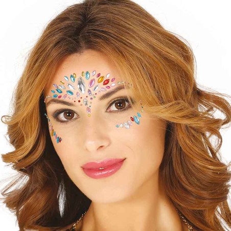 Gioielli Adesivi 3D con Pietre Multicolor 3pz Gioielli Adesivi