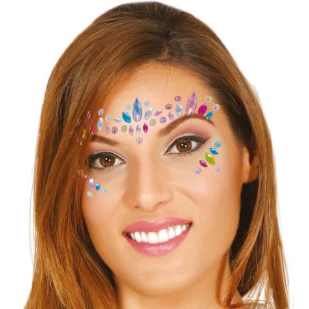 Gioielli Adesivi 3D con Pietre e Perline Multicolor 3pz Gioielli Adesivi