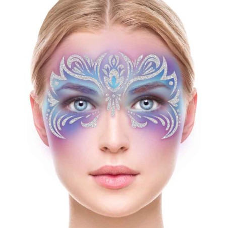 Gioielli Adesivi con Glitter Argento Gioielli Adesivi
