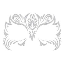 Gioielli Adesivi con Glitter Argento Gioielli Adesivi