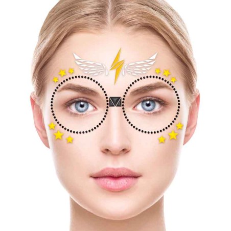 Gioielli Adesivi 3D con Pietre a Tema Mago Gioielli Adesivi