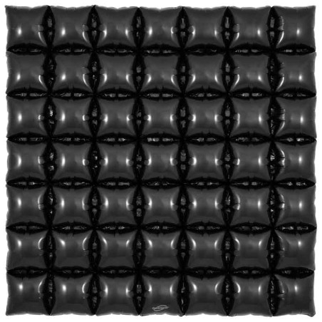 Balloon Waffle in Foil 36" Nero 92cm x 92cm Balloon Waffle Oaktree