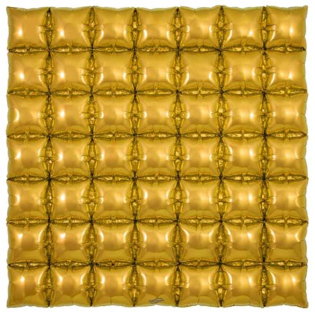Balloon Waffle in Foil 36" Oro 92cm x 92cm Balloon Waffle Oaktree