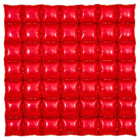 Balloon Waffle in Foil 36" Rosso 92cm x 92cm Balloon Waffle Oaktree