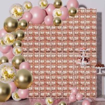 Balloon Waffle in Foil 36" Rose Gold 92cm x 92cm Balloon Waffle Oaktree