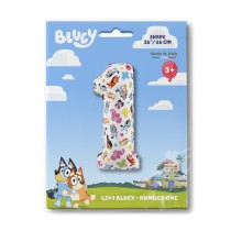 Palloncino in Foil 26" Numero 1 Bluey Personaggi Grabo