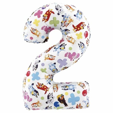 Palloncino in Foil 26" Numero 2 Bluey Personaggi Grabo