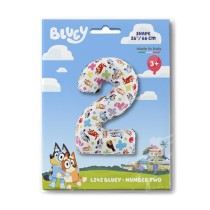 Palloncino in Foil 26" Numero 2 Bluey Personaggi Grabo