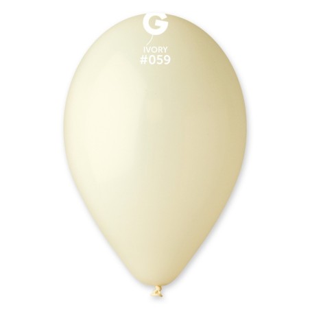 Palloncino in Lattice 12" G110 Avorio "Ivory 059" 100pz Gemar Standard 12" G110