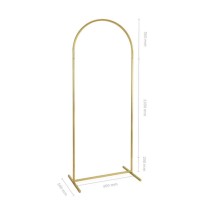 Base con Struttura ad Arco in Metallo Oro 2mt Strutture Per Allestimenti