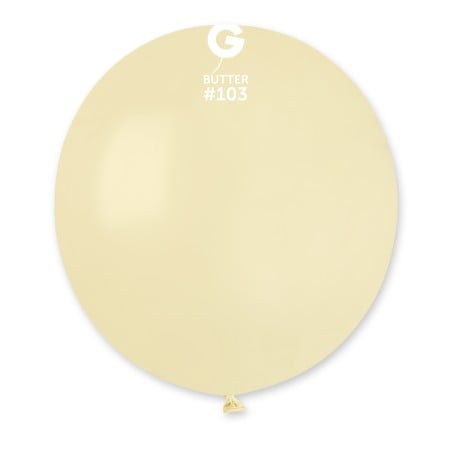 Palloncino in Lattice 19" G19 Marshmallow Burro "Butter 103" 25pz Gemar Standard 19" G19