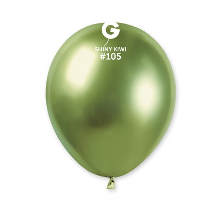 Palloncino in Lattice 5" AB50 Verde Kiwi "Shiny Kiwi 105" 100pz Gemar Shiny "Round"