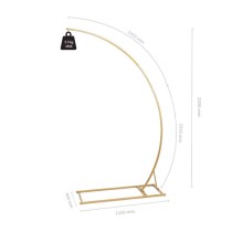 Base con Struttura a Semiarco in Metallo Oro Strutture Per Allestimenti