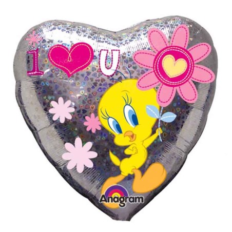 Palloncino in Foil 18" Cuore Pulcino Titti "Tweety" Tweety & Looney Tunes