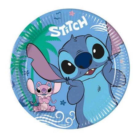 Piatto di Carta 20cm Stitch & Angel 8pz Stitch & Angel