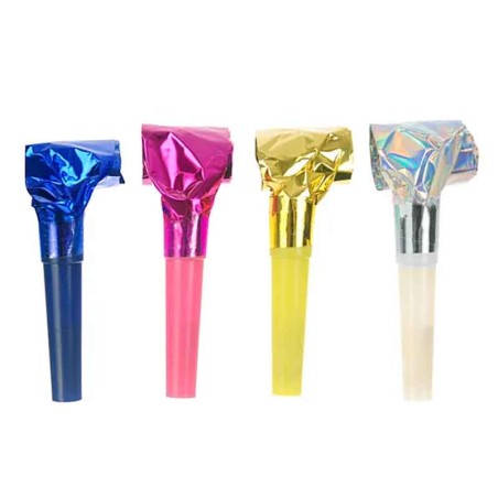 Linguetta Party Multicolor Metallizzato Assortite 20pz Accessori Persona Natale e Capodanno