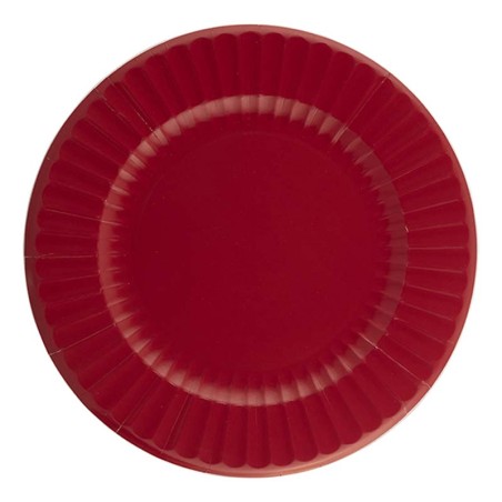 Piatto di Carta 27cm Rosso Rubino 8pz Rosso Rubino