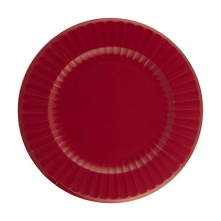 Piatto di Carta 21cm Rosso Rubino 8pz Rosso Rubino