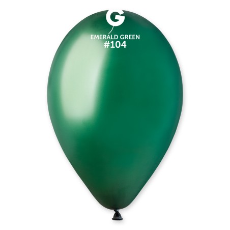 Palloncino in Lattice 12" G110 Verde Smeraldo "Emerald Green 104" 100pz Gemar Standard 12" G110