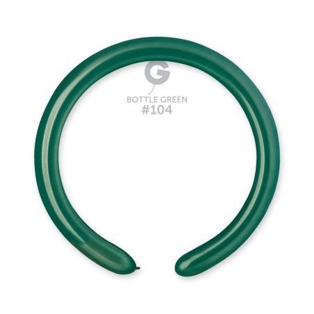 Palloncino in Lattice 2” Modellabile D4 Verde Smeraldo "Emerald Green 104" 100pz Gemar Standard Modellabili 2" D4