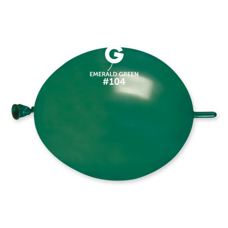 Palloncino in Lattice 6" Link GL6 Verde Smeraldo "Emerald Green 104" 100pz Gemar Standard Link 6" GL6