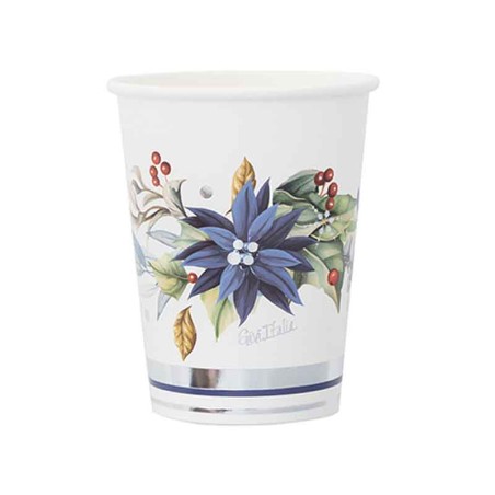 Bicchiere di Carta 250ml "Bright Christmas" 8pz Bright Christmas