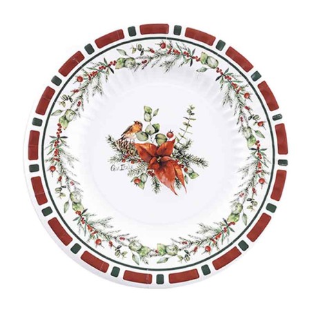 Piatto di Carta 21cm "Christmas Eve" 8pz Christmas Eve