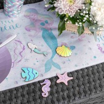 Decorazioni in Legno Sirena "Sirène" 10pz Conchiglia e Sirena "Sirène"