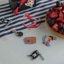 Decorazioni in Legno Festa a Tema Pirata 10pz Festa Tema Pirata "Pirates"