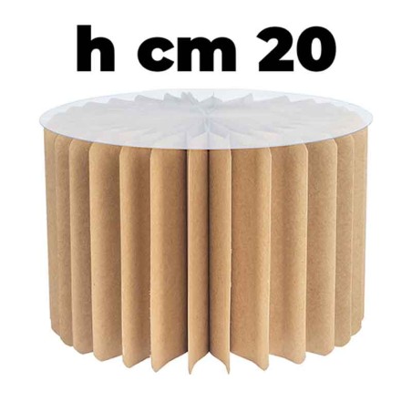 Colonna Pieghevole di Carta Kraft 20cm Addobbi e Accessori Anniversario