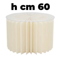 Colonna Pieghevole di Carta Avorio 60cm Addobbi per Comunione