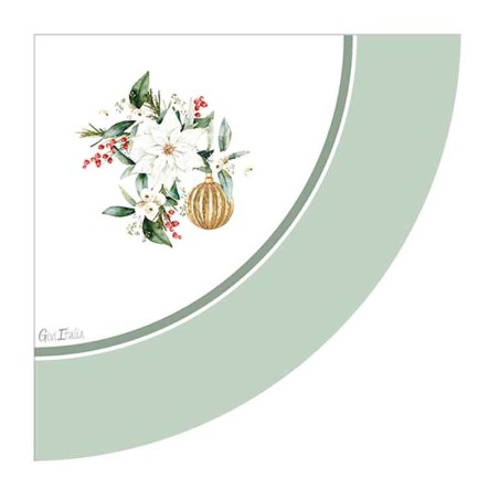 Tovagliolo di Carta 33x33cm "Neige De Noel" 16pz Neige De Noel