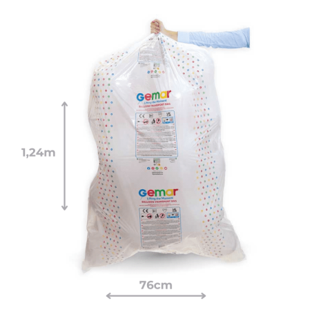 Busta Trasporto Palloncini "Gemar Balloon Transport Bag" 15pz 76 cm x 1,24 mt Gemar Articoli Tecnici