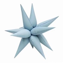 Palloncino in Foil 24" Lancia per Decorazioni Celeste Satinato 10pz Lancia per Decorazioni