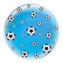 Palloncino in Elastico PVC 24" Deco B-Loon Trasparente con Palloni da Calcio Italia