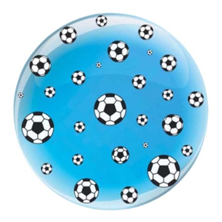 Palloncino in Elastico PVC 24" Deco B-Loon Trasparente con Palloni da Calcio Italia