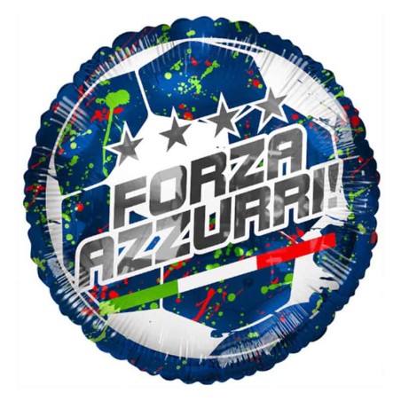 Palloncino in Foil 18" Italia Forza Azzurri "Euro 2024" Italia