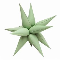 Palloncino in Foil 24" Lancia per Decorazioni Verde Satinato 10pz Lancia per Decorazioni