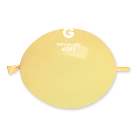 Palloncino in Lattice 6” Link GL6 Giallo Baby "Baby Yellow 043" 100pz Gemar Standard Link 6" GL6