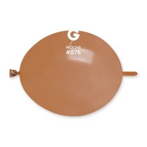 Palloncino in Lattice 6” Link GL6 Moca "Mocha 076" 100pz Gemar Standard Link 6" GL6