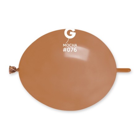 Palloncino in Lattice 6” Link GL6 Moca "Mocha 076" 100pz Gemar Standard Link 6" GL6